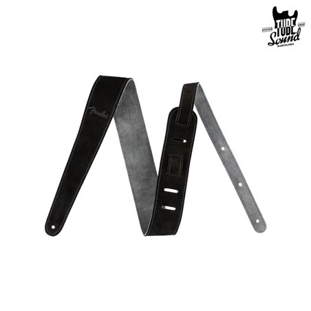 Fender 2" Reversible Suede Strap Black Gray