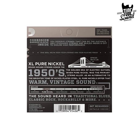 D'Addario EPN120 Pure Nickel Electric Super Light 09-41
