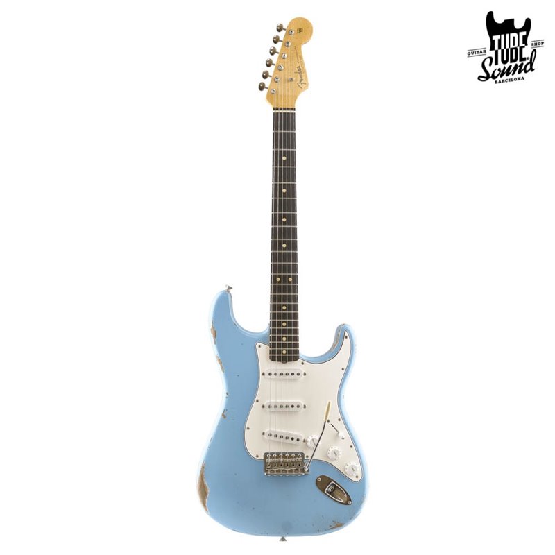 Fender Custom Shop Custom Order Stratocaster 63 RW Relic-Closet Classic Daphne Blue