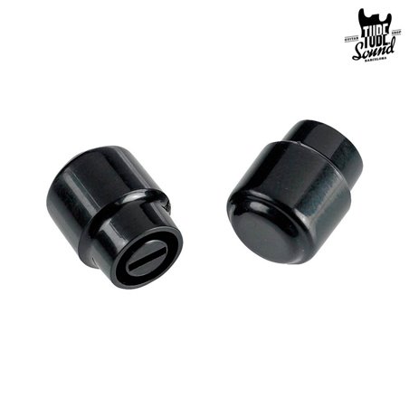 Fender Tele Barrel Style Switch Tips 2 Units Black