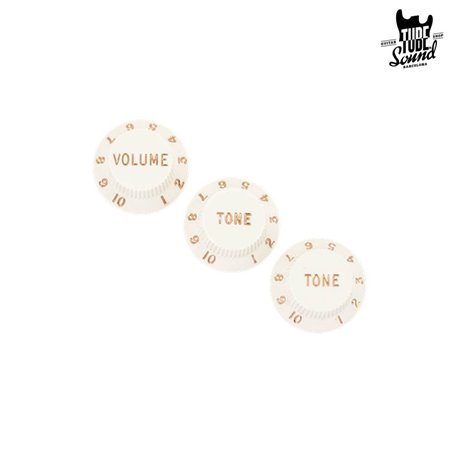Fender Strat Knobs Parchment Set