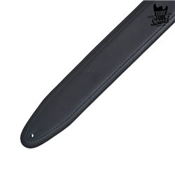 Bourbon Tube Sound 3" Leather Strap Black