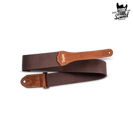 Taylor 2" GS Mini Cotton Guitar Strap Chocolate Brown