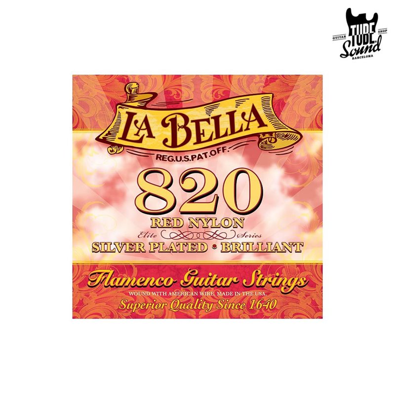 La Bella Red Nylon 820 Brillant Flamenco 29-42