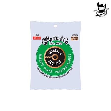 Martin MA540S Authentic Silked Phosphor Bronze 92/8 Light 12-54