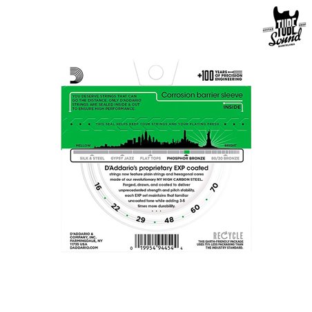 D'Addario EXP23 Phosphor Bronze Acoustic Baritone 16-70