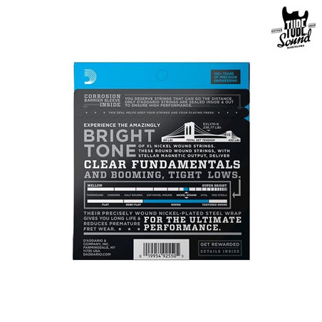 D'Addario EXL170-6 Nickel Wound Bass 6 String Regular Light 32-130