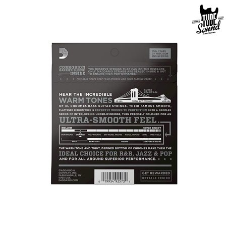 D'Addario ECB82 Chromes Bass Medium 50-105