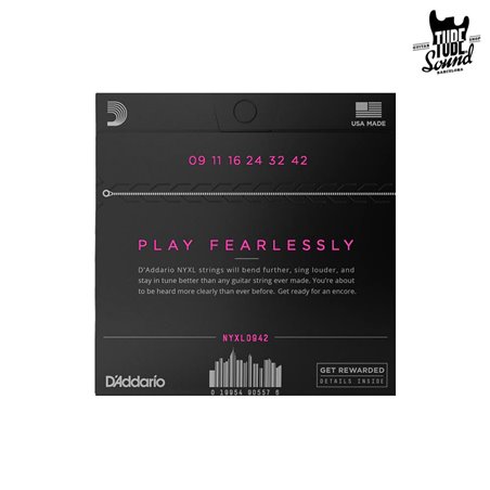 D'Addario NYXL0942 Electric Super Light 09-42