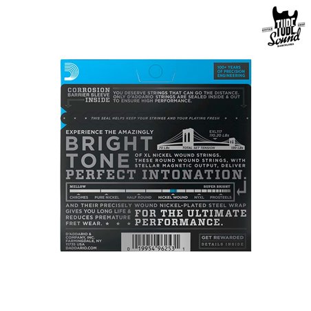 D'Addario EXL117 Nickel Wound Electric Medium Top Extra Heavy Bottom 11-56