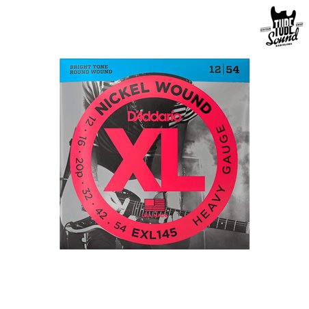 D'Addario EXL145 Nickel Wound Electric Heavy Plain 3rd 12-54