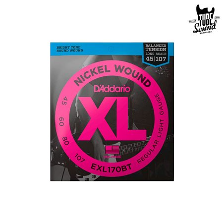 D'Addario EXL170BT Nickel Wound Bass Balanced Tension Regular Light 45-107