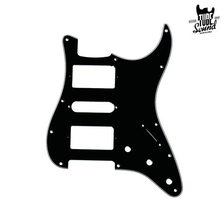 Allparts PG 0994-033 Strat Pickguard 11 Holes HSH Black