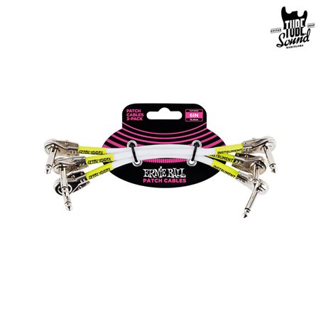 Ernie Ball 6052 Interlink Flat Angle Patch White 6" Pack