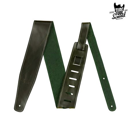 Fender 2,5" Broken-In Leather Strap Green