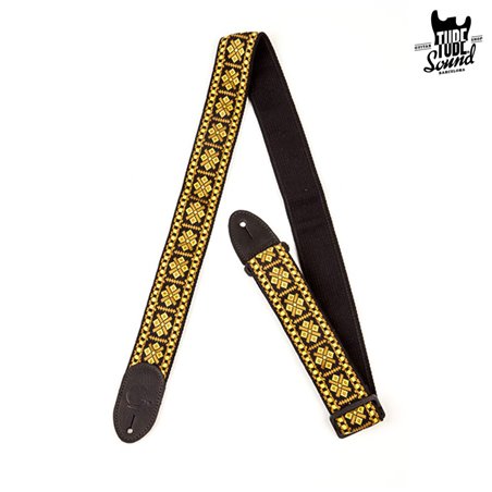 Gretsch G Brand Strap Diamond Black Ends