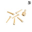D'addario PWPS12 Plastic Bridge Pins Ivory with Ebony Dot