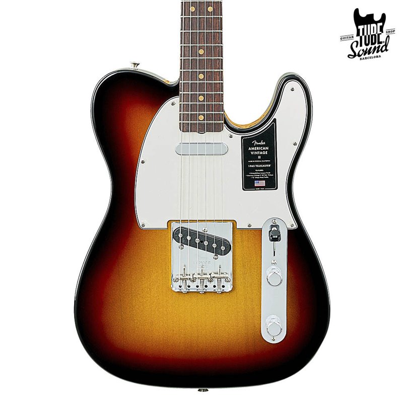 Fender Telecaster American Vintage II 1963 RW 3 Color Sunburst