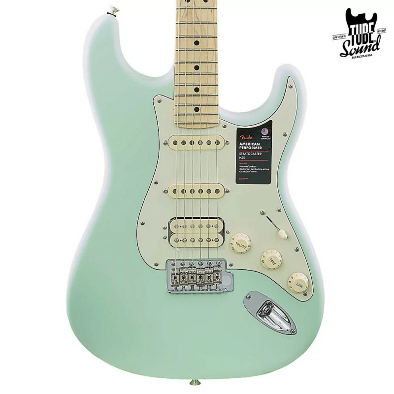 Fender Stratocaster American Performer HSS MN Satin Surf Green