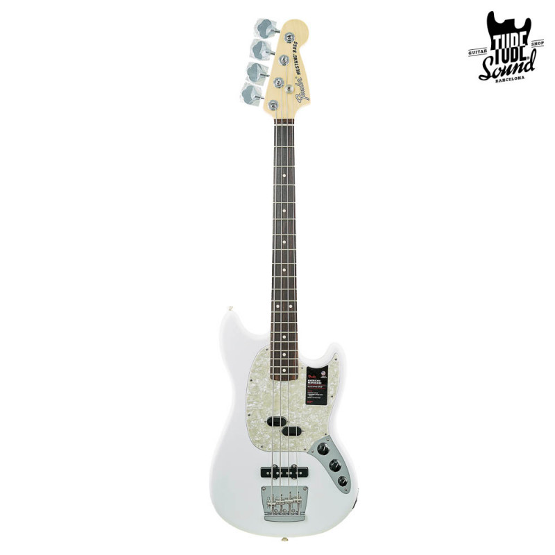 Fender Mustang Bass American Performer RW Artic White