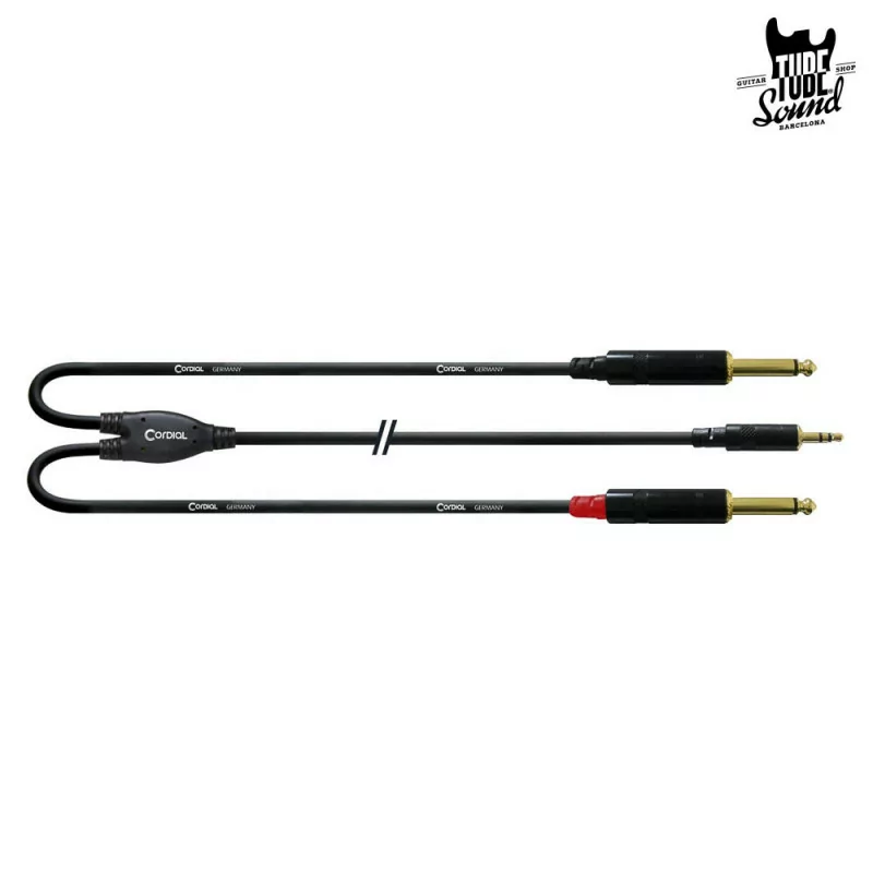 Cordial CFY WPP 3.5 mm Stereo Jack To 2x 6.3 mm Mono Jack 1,5m