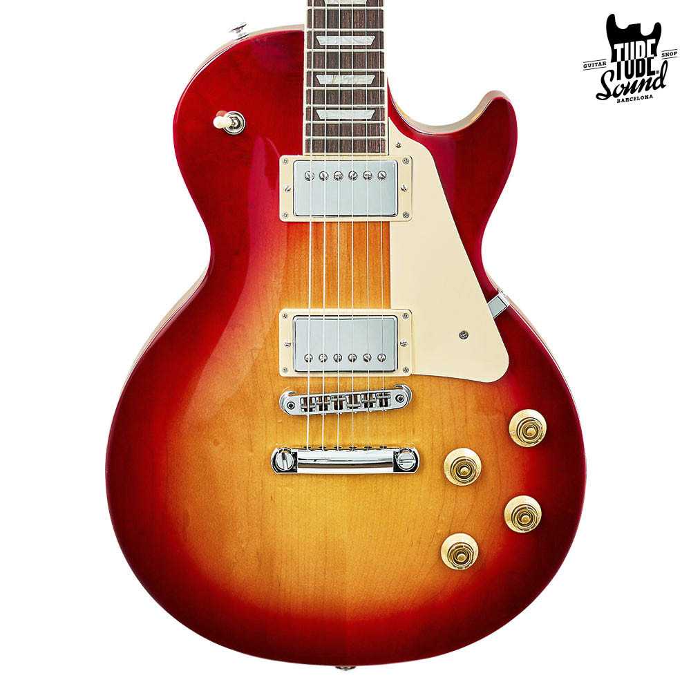 Gibson Les Paul Studio Cream Pickguard Cherry Sunburst