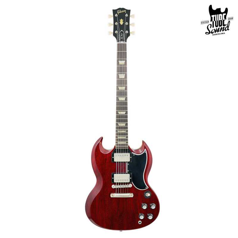 Gibson Custom Les Paul SG Standard 1961 Reissue Stop-Bar VOS Cherry Red