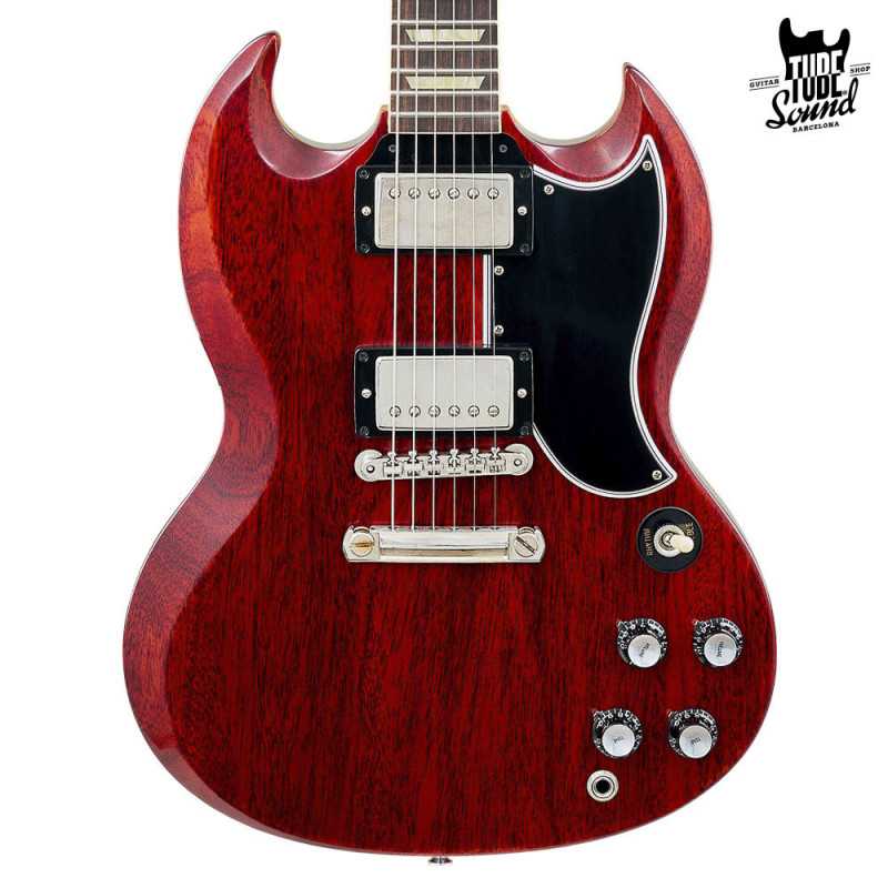 Gibson Custom Les Paul SG Standard 1961 Reissue Stop-Bar VOS Cherry Red