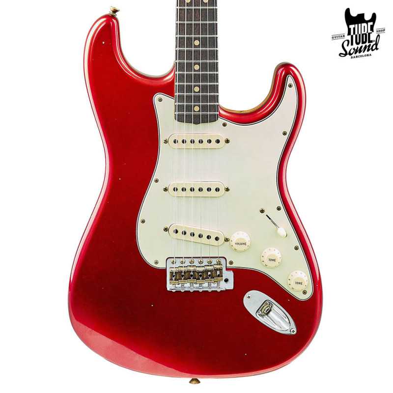 Fender Custom Shop Ltd. Ed. Stratocaster 63 RW Journeyman Aged Candy Apple Red