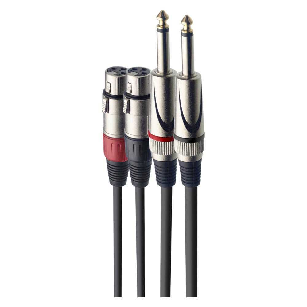 Stagg STC060PXF Twin Cable XLR - Jack 60cm