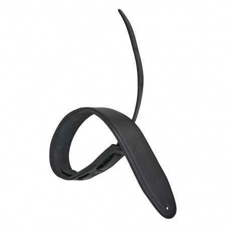 Bourbon Tube Sound 3" Leather Strap Black