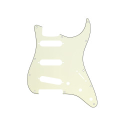 Fender Strat Pickguard Modern Style 11 Hole 3-Ply Mint Green
