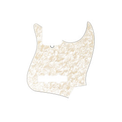 Fender JB Pickguard 10 Holes 4-Ply White Pearl