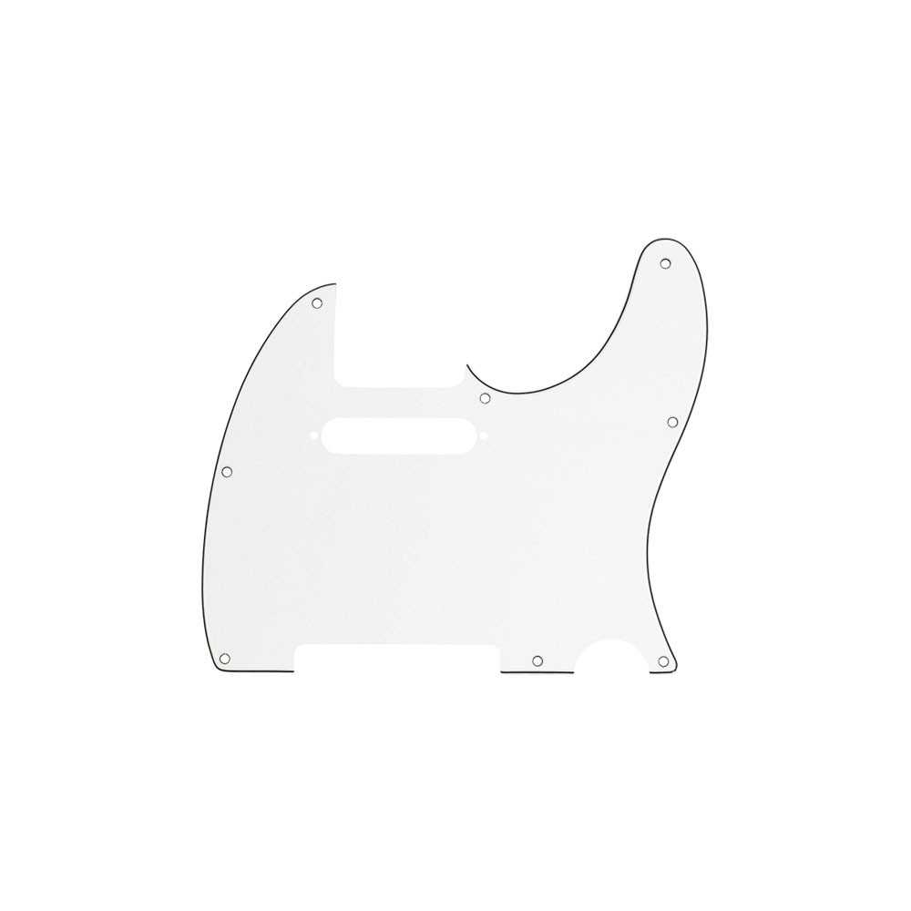 Fender Tele Pickguard 8 Holes 3-Ply Parchment