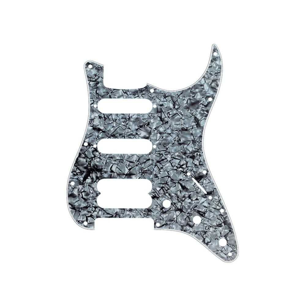 Fender Strat Pickguard 11 Holes Modern HSS Ultra Series Moto Black