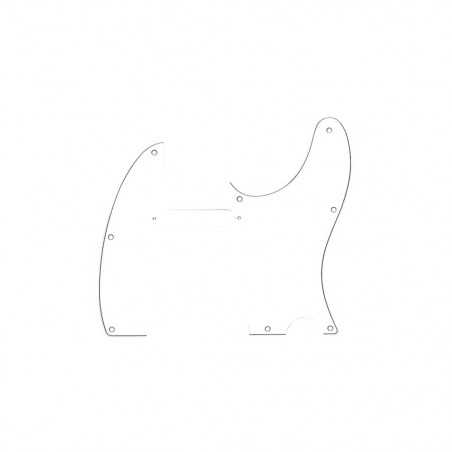 Fender Tele Pickguard 8 Holes 3-Ply White