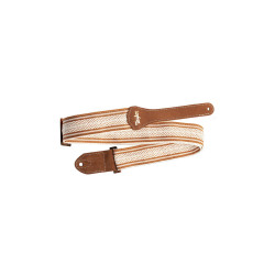 Taylor 2" Academy Jacquar Strap White Brown