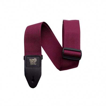 Ernie Ball Polypro Strap Burgundy