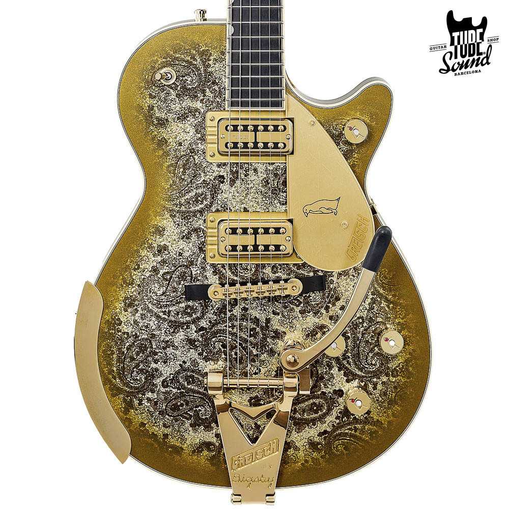 Gretsch G6134TG Ltd. Ed. Paisley Penguin String-Thru Bigsby Gold Paisley