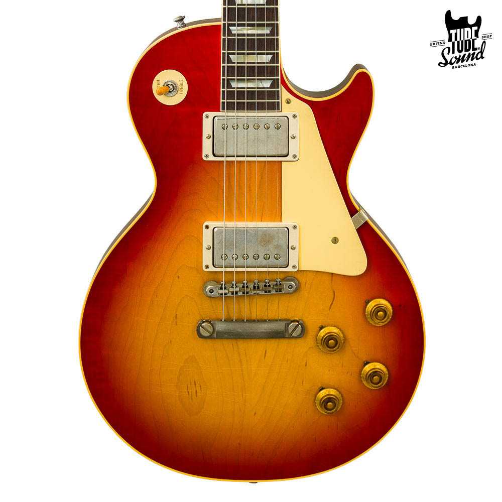 Gibson Custom Les Paul Standard 1958 Murphy Lab Ultra Light Aged Washed Cherry Sunburst