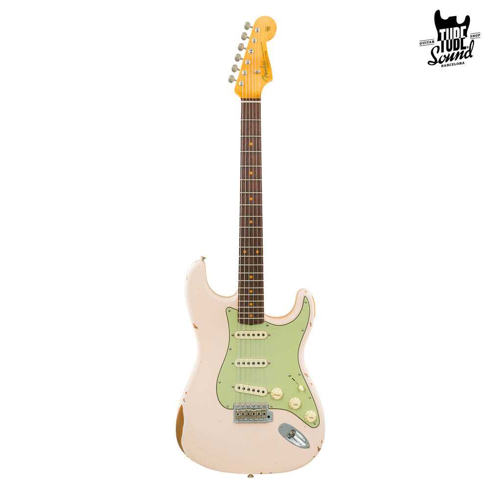 Fender Custom Shop Stratocaster Late 62 RW Relic CC Hardware Super Faded Aged Shell Pink