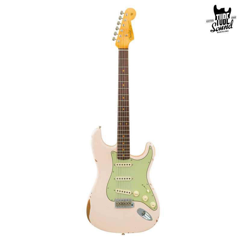 Fender Custom Shop Stratocaster Late 62 RW Relic CC Hardware Super Faded Aged Shell Pink