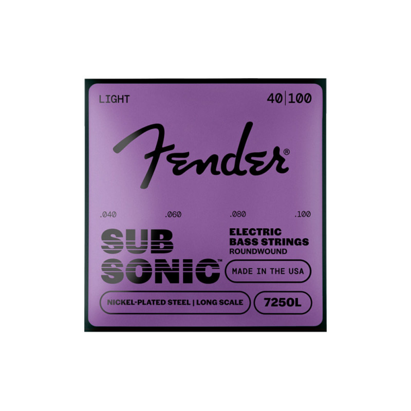 Fender 7250L Subsonic NPS Roundwound Bass Light 40-100