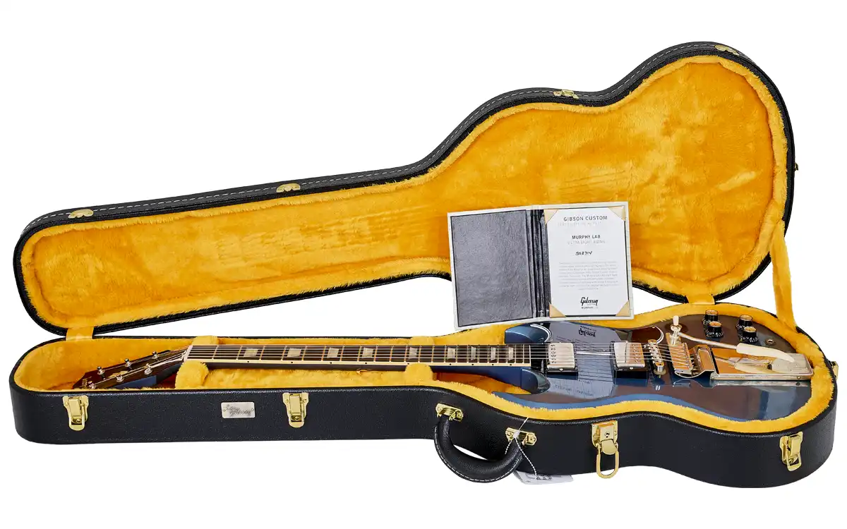 Gibson Custom SG Standard 1964 Reissue Maestro Murphy Lab Ultra Light Aged Pelham Blue