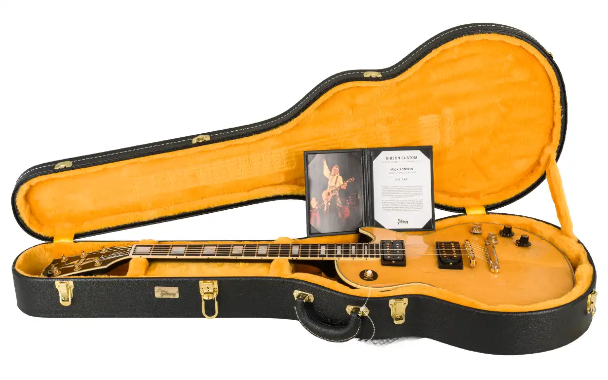 Gibson Custom Les Paul Custom Mick Ronson 1968 Collector's Edition Ebony Antique Natural