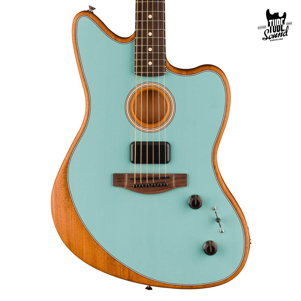 Fender Jazzmaster Player Acoustasonic RW Ice Blue - Tube Sound